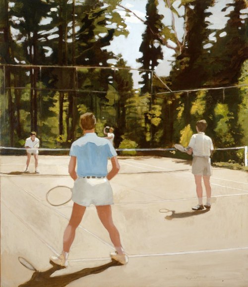 Fairfield Porter (1907–1975), The tennis porn pictures