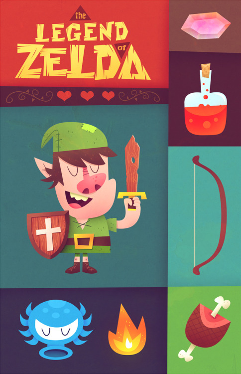 it8bit:
“ The Legend of Zelda
Created by Matt Kaufenberg
Store || Twitter || Tumblr
”