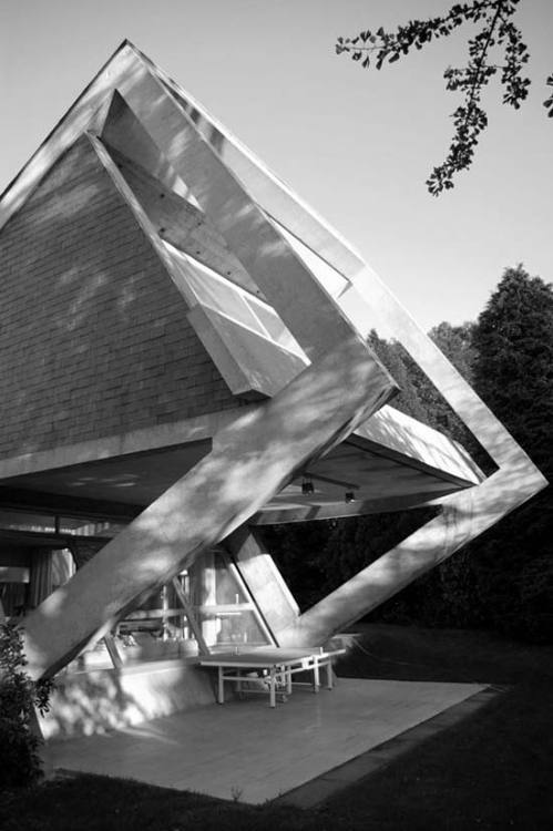 n-architecture: Villa Drusch by Claude Parent, 1963