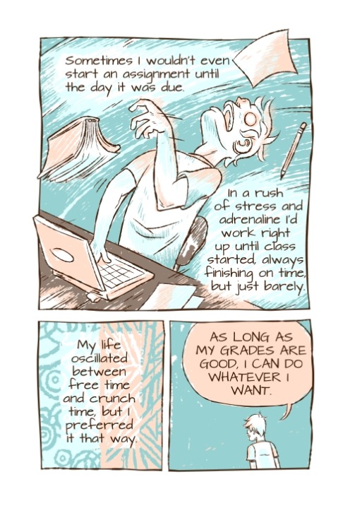 stephenmccranie: A comic I drew on fighting procrastination. www.doodlealley.com