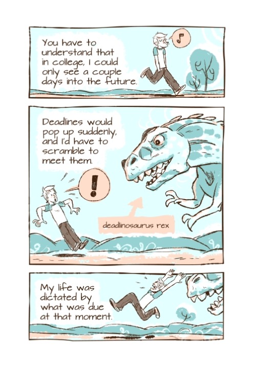 stephenmccranie: A comic I drew on fighting procrastination. www.doodlealley.com