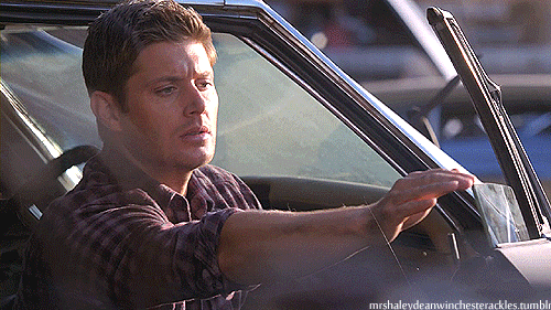 mrshaleydeanwinchesterackles:  requested by Jenny - Dean fixing his Baby 