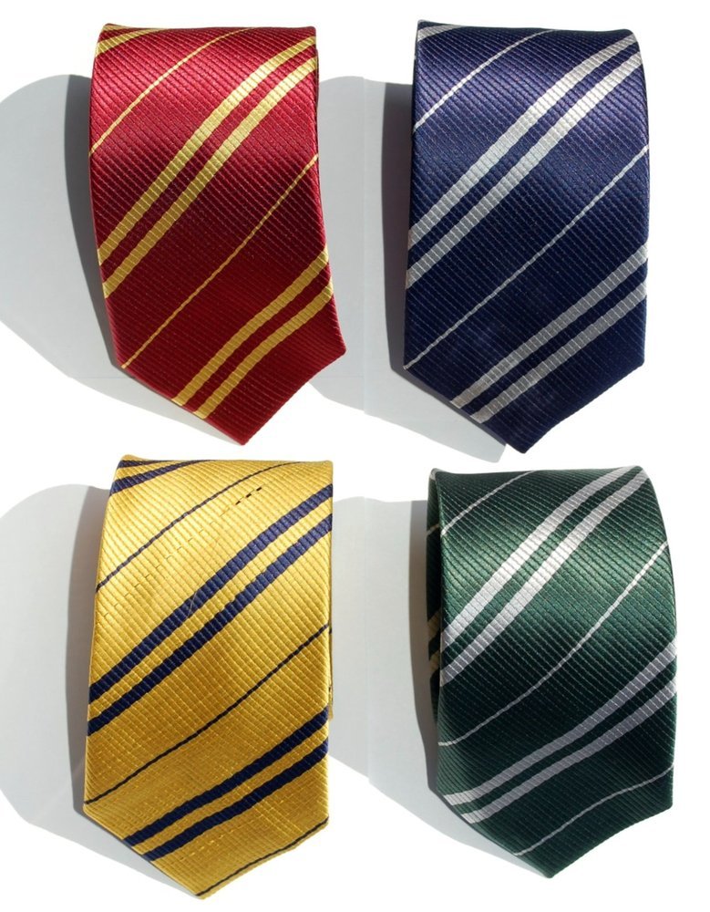 the-absolute-funniest-posts:  BACK IN STOCK! Harry Potter Hogwarts House Ties, sold