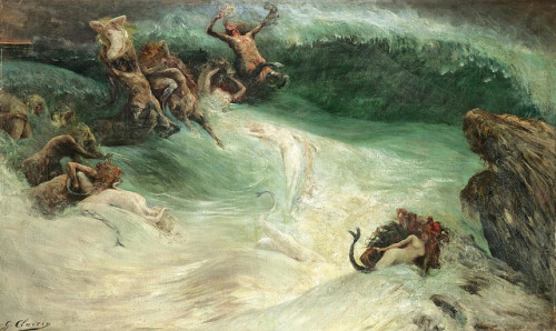 venusmilk:Georges Jules Victor Clairin“Naiades et centaures dans les vagues”