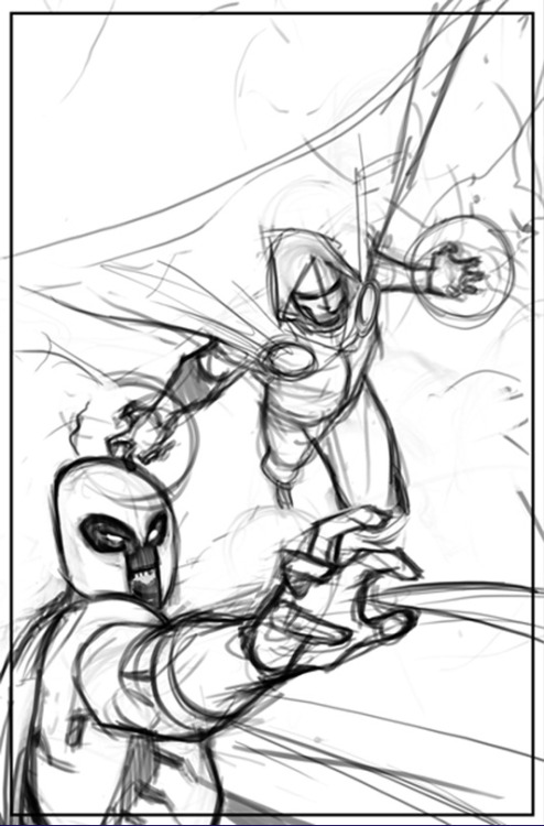 fuckyeahmagnus-blog:  X-Men #16 Cover Layout Sketches by Jorge Molina 