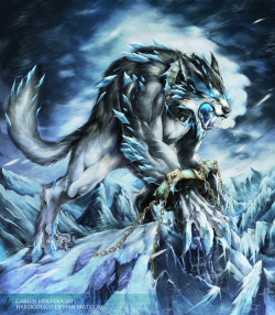 mitologiayleyendas:  Fenrir Fenrir by hardcolico