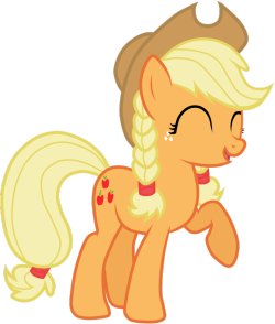 brony-express:  Applejack With A Pigtail by *JennieOo