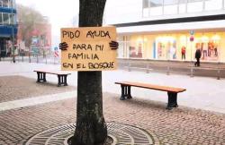  “pido ayuda para mi familia en el bosque…”