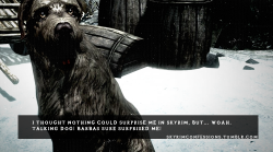 skyrimconfessions:  “I thought nothing