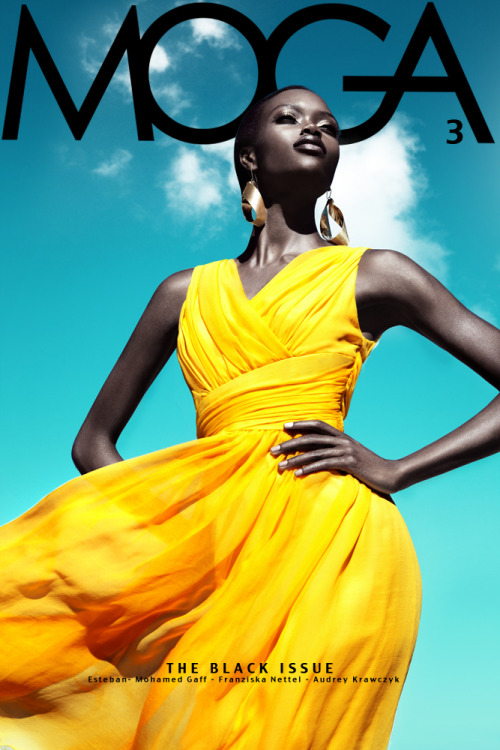 MOGA MAGAZINE #3 Editorial: Flying Dresses Simone Awor by Franziska Nettel