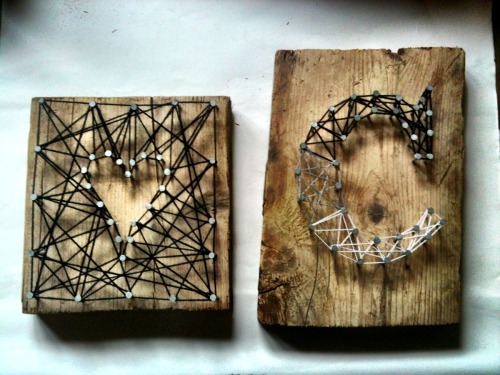 charlitt:String art I made today.Truebluemeandyou: Love these so much. For more posts on string art 