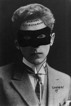 disorienteddreams: Jean Cocteau (1919) Photo retouchée par Cocteau. 