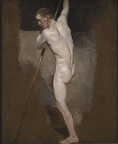 blastedheath:  John Constable (English, 1776-1837) Study of a Male Nude c. 1808. Sotheby’s, London, May 2008. 