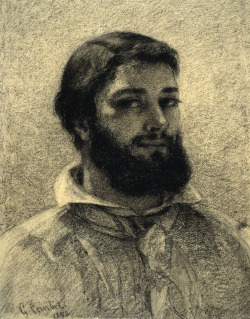 artistandstudio:  Gustave Courbet, Self-portrait.   British Museum 