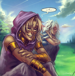 rivan145th:  Ok: here Bakura looks totally like a chick ò_ò *sorry*  I’m not really in to Thiefshipping or yaoi in general, but after “Marik evil council 5” there’s this kind of  nostalgia in the air that involved me too :’)  I’ve not thought