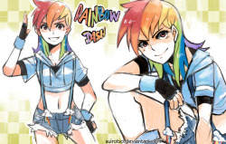 joyolocity:  that human rainbowdash by *suikuzu