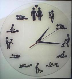 hotwifelife:  deliciousanddecadence:  skye282:  Ohhhh I want a clock like this :)  Looks like the correct time as well my pet  Sexy time ;)  Where can I buy this clock