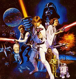  Star Wars movie poster art:  Episode I: The Phantom Menace (1999) | Episode II: