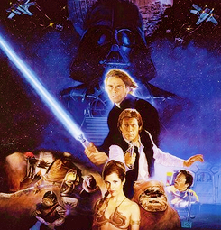  Star Wars movie poster art:  Episode I: The Phantom Menace (1999) | Episode II:
