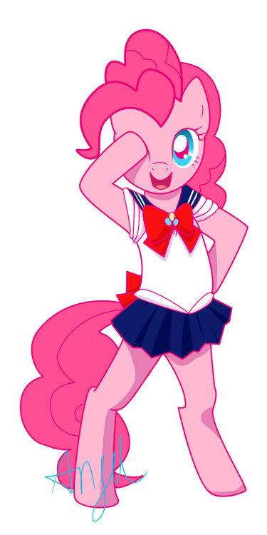 theponyartcollection:  Sailor Pinkie Pie by *AngelEmlin 