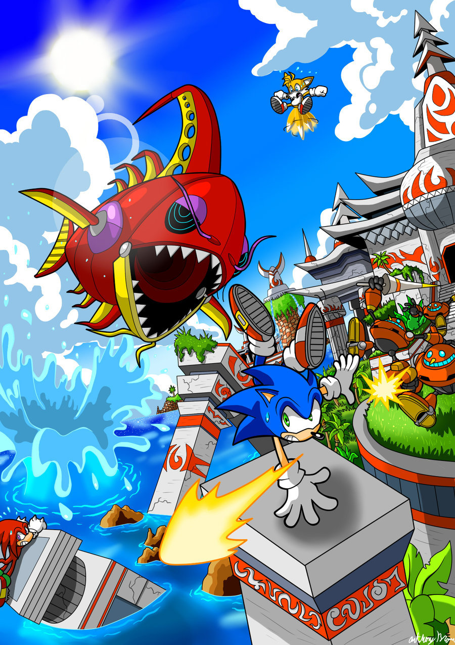 videogamenostalgia:  Zones from Sonic the Hedgehog by Anthony Tyler Brown