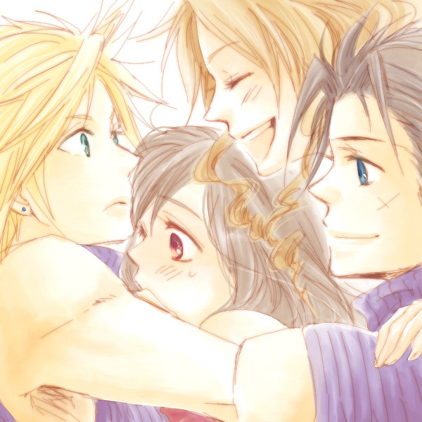 flower-girl-of-the-slums:  The Cetra giggled while holding the 3 people dearest to