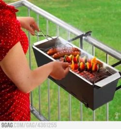 9gag:  Balcony grill for apartments!