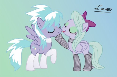 Cloudchaser and Flitter loving… by ~leopurofriki Ok, today is officially Clitterchaser day.