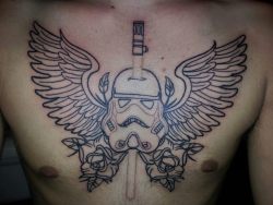 Fuckyeahtattoos:  Picture Of The First Session On My Star Wars Themed Chest Piece