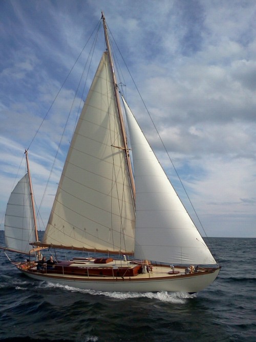 Wooden yawl from 1929