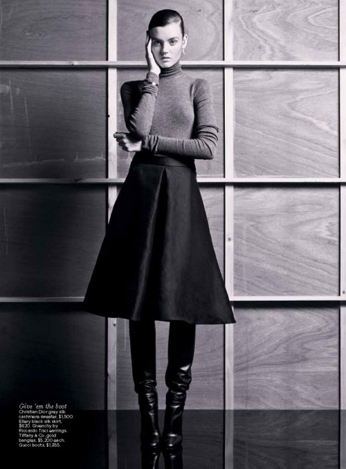 glossynewsstand:VOGUE AUSTRALIA JULY 2012Look SharpModel: Montana CoxPhotographer: Max DoyleStylist: