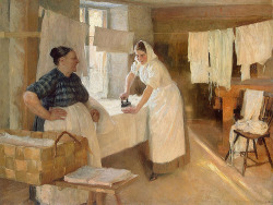 classic-art:  Laundresses Albert Edelfelt