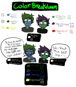 One day after getting home from color theory I decided to devise a sheet for these two involving their colors written with rgb values, I was interested in names of colors, so I wanted to name all of their dumb hues Maybe one day when you&rsquo;re looking