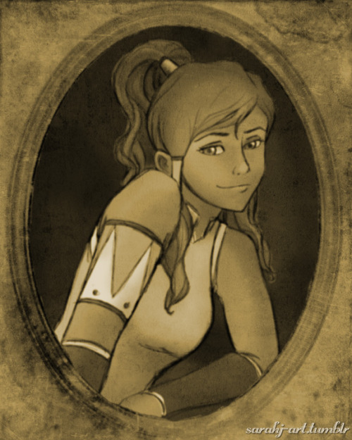 sarahj-art: Some new Legend of Korra art! Tried to emulate a 1920s photograph with this one.  M