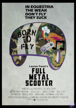 gifsthebrony:  Full Metal Scooter, the Cutie Mark Crusaders’ parody of Stanley Kubrick’s Full Metal Jacket. 