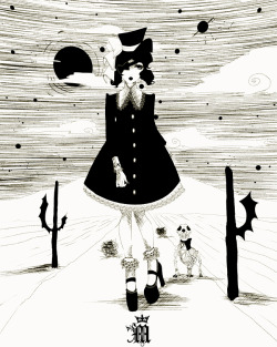 l-papillon:“Voyage”This was done around late February for “LOLITA: The Artwork”. Will post the other one tomorrow. :3 -ℳ