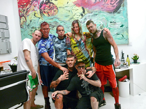 With Bruce LaBruce, Kathy Grayson, Jorge Ulrich and the hole zombie crew after BLAB’s performa