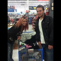 Samantha, Dave and my  Walmart shopping