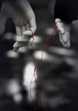 whispersinaquietroom: An Ancient Chinese proverb says “An invisible red thread connects those destined to meet, despite the time, the place, and despite the circumstances. The thread can be tightened or tangle, but will never be broken.” 