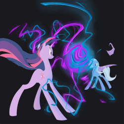 theponyartcollection:  Twilight vs Trixie