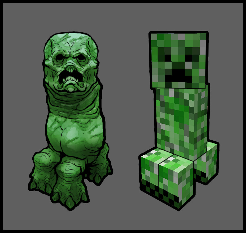 weplayminecraft:  Minecraft Creeper by PhillGonzo A face only a mother could love.
