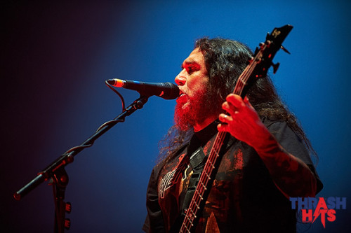 thrashhits:  Kerry King & Tom Araya of SLAYER @ ATP I’ll Be Your Mirror - London Alexandra Palace - 25 May 2012 (c/o Gary Wolstenholme) 