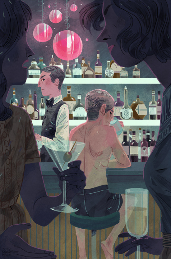 maikeplenzke:  One of the illustrations I did for a short story by a famous american