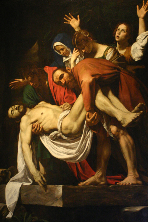 historyofbaroqueart: Entombment by Caravaggio Date: 1602-1603