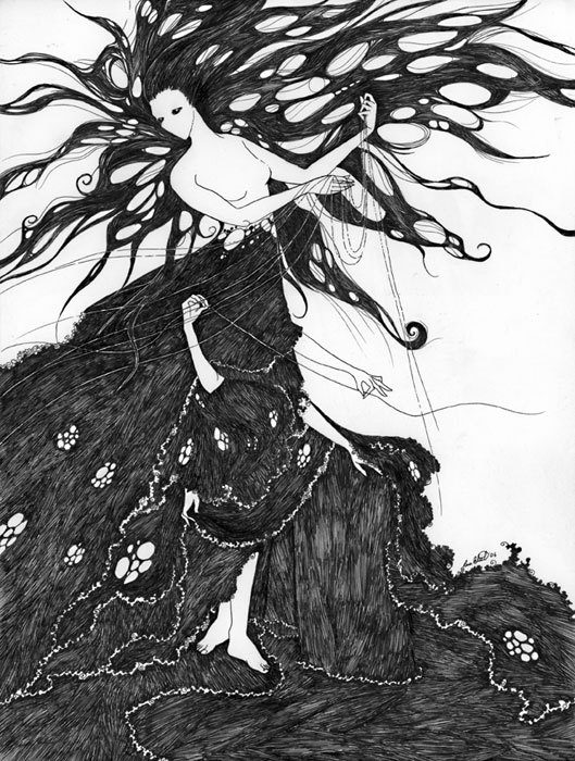 fallen-lights:  MiasmaPen on paper 2006 