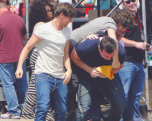   Paul is not the manager of a famous boys band, he is the babysitter of five toddlers