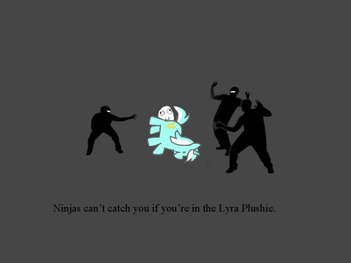 asklyratheplushie:  : Ninjas can’t catch you if you’re inside the Lyra Plushie!  But how will you see them coming? Thanks fireofthedragon!
