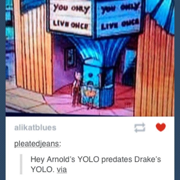 summerkristine:  #yolo #wtf #90s #heyarnold #heyarnoldiswaybetterthandrake  (Taken