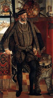 lyghtmylife:  MIELICH, Hans [German Northern Renaissance Painter, 1516-1573] Portrait of Ladislaus von Fraunberg, Count of Haag1557Oil on canvas, 214 x 113 cmLiechtenstein Museum, Vienna 