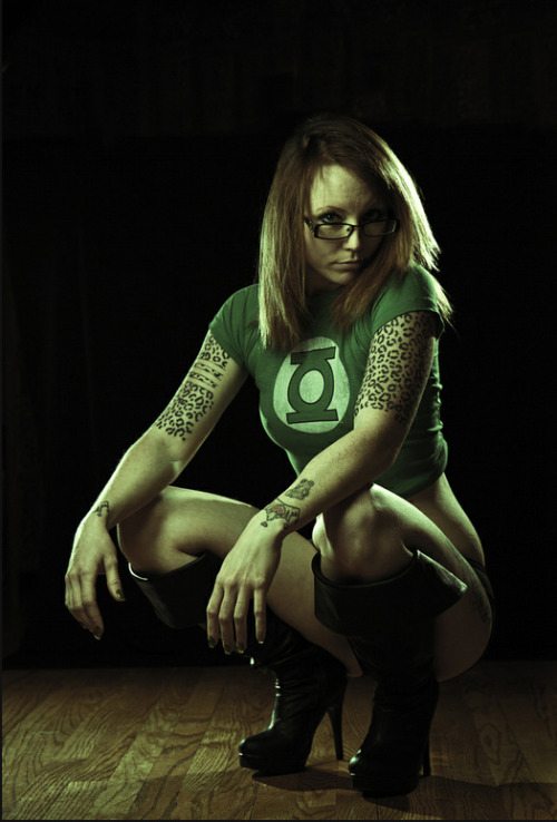 savingthrowvssexy:  Green Lantern By Cory Albrechtson Model - Miss Chief Tila Kass - MM#119354 